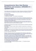 Comprehensive Gero Hesi Review Questions and answers &vert; GRADED A&plus; &vert; updated 2024
