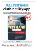 Test bank for criminal investigation 11th edition hess full chapters