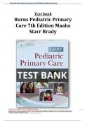 Test bank Burns Pediatric Primary Care 7th Edition
