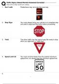 Traffic Signs&period; &lpar;Hawaii Permit&rpar; Answered Correctly&excl;&excl;