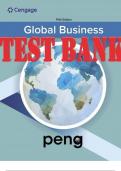 TEST BANK for Global Business 5th Edition by Peng Mike. ISBN 9780357716496 (Complete Chapters 1-17)
