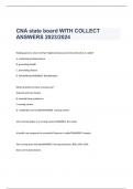 CNA state board WITH COLLECT ANSWERS 2023/2024