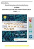 TEST BANK For Edmunds' Pharmacology for the Primary Care Provider, 5th Edition by Constance G Visovsky, All Chapters 1 - 14, Complete Newest Version