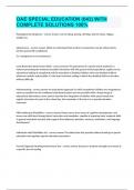 OAE SPECIAL EDUCATION &lpar;043&rpar; WITH COMPLETE SOLUTIONS 100&percnt;