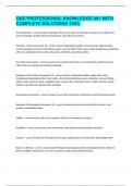 OAE PROFESSIONAL KNOWLEDGE 001 WITH COMPLETE SOLUTIONS 100&percnt;