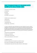 OAE FOUNDATIONS OF READING WITH COMPLETE SOLUTIONS 100&percnt;