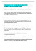 FOUNDATIONS OF READING &num;190 WITH COMPLETE SOLUTIONS 100&percnt;