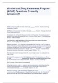 Alcohol and Drug Awareness Program &lpar;ADAP&rpar; Questions Correctly Answered&excl;&excl;