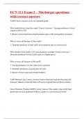ECN 211 Exam 2 &ndash; Marburger questions with correct answers