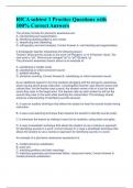 RICA subtest 1 Practice Questions with 100&percnt; Correct Answers 