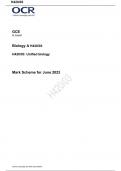 OCR A Level Biology A paper 3(H420/03)Mark Scheme for June 2023
