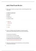 mdc2 Final Exam Review Questions With Answers 