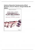 Solutions Manual for Fundamentals of Fluid  Mechanics, Bruce R. Munson, Young & Okiishi, 9th  Edition