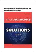 Solutions Manual for Macroeconomics 3rd Canadian Edition Karlan