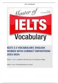 IELTS VOCABULARY PACKAGE. 