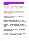REHS&sol;RS NEHA Study Guide - Revised 5&sol;7&sol;13 Questions with 100&percnt; complete solutions 