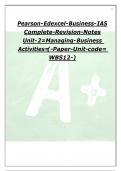 Pearson-Edexcel-Business-IAS  Complete-Revision-Notes  Unit-2=Managing-Business  Activities =(-Paper-Unit-code=  WBS12-)