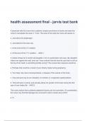 Test Bank For The Human Body in Health  assessment final exam 8th Edition ,Complete Guide