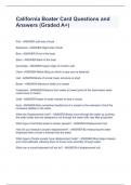 California Boater Card Questions and Answers &lpar;Graded A&plus;&rpar;