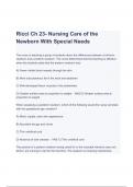 Essentials of Maternity and Nursing Care of the Newborn With Special Needs, Chapter 23 Ricci Test Bank |Latest Update