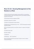 Essentials of  Maternity and Nursing Management of the Newborn at Risk Chapter 24 Ricci Test Bank | Complete Study Guide
