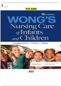Test Bank for Wongs Nursing Care of Infants and Children 12th Edition by Marilyn J. Hockenberry, Elizabeth A. Duffy & Karen Gibbs  - Complete Elaborated and Latest Test Bank. ALL Chapters(1-34)Included and Updated -5* Rated