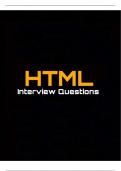 Certainly! HTML (Hypertext Markup Language) is a fundamental technology for building web pages. If you're preparing for an HTML interview, here are some common questions you might encounter:  1. **What is HTML?**    - **Answer:** HTML stands for Hypertex
