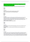 WGU Biochemistry OA Review Questions And Answers 2022&sol;2023 100&percnt;