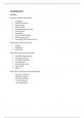 Methodology summary for exam: Pre-master Communication & Information Sciences (Tilburg University)