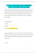 CCDS Bundled Exams Questions and Answers with Certified Solutions