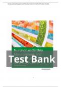 Nursing Leadership Management and Professional Practice for the LPN LVN 7th Edition Test Bank | All Chapters Explored