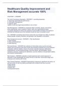 Healthcare Quality Improvement and Risk Management accurate 100&percnt;