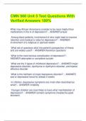 CMN 568 Unit 5 Test Questions With  Verified Answers 100&percnt;