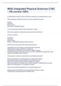 WGU Integrated Physical Sciences C165 &ndash; PA correct 100&percnt;