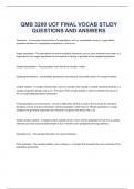  QMB 3200 UCF FINAL VOCAB STUDY QUESTIONS AND ANSWERS