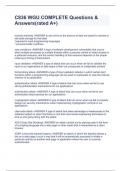 C836 WGU COMPLETE Questions & Answers&lpar;rated A&plus;&rpar;
