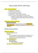 PSYCH 100 Psychological Disorders Notes [5 Note Set Package Deal]