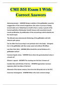 CMI 351 Exam 1 With Correct Answers