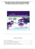 Rosenthal: Lehne's Pharmacotherapeutics for Advanced Practice Providers, 1st Ed