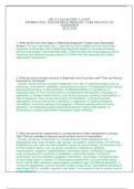 NR 511 EXAM PREP LATEST DIFFERENTIAL DIAGNOSIS & PRIMARY CARE PRACTICUM ANSWERED 2024