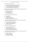 ACC 210 &ndash; Practice Final Exam II Questions and Answers 2024