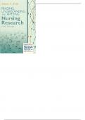 Reading Understanding And Applying Nursing Research 5Th Edition By James  - Test Bank