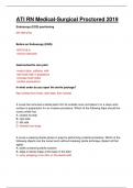 ATI RN MEDSURG PROCTORED EXAM 2019&period; QUESTIONS AND ANSWERS&period;