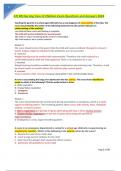 ATI RN Nursing Care of Children Exam Questions and Answers 2024
