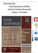 Gordis Epidemiology, 7th Edition TEST BANK By David D Celentano; Moyses Szklo, All Chapters 1 - 20, Complete Newest Version
