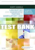 Test Bank For Laboratory And Diagnostic Testing In Ambulatory Care, 4th - 2019 All Chapters - 9780323532235