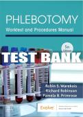 Test Bank For Phlebotomy&comma; 5th - 2020 All Chapters - 9780323642668