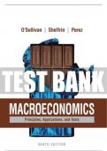 Test Bank For Macroeconomics: Principles, Applications, and Tools 9th Edition All Chapters - 9780134062525