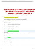NSG 6020 3P ACTUAL EXAM QUESTIONS WITH VERIFIED CORRECT ANSWERS|  ALREADY PASSED | GRADED A