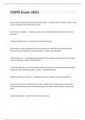 CNPR Exam &lpar;160 Questions&rpar; Well Elaborated with Updated Answers 2023&period;